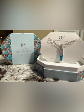 BP Bomb Party December 2025 Necklace NK77170 Radiance Is The Point Turquoise NEW